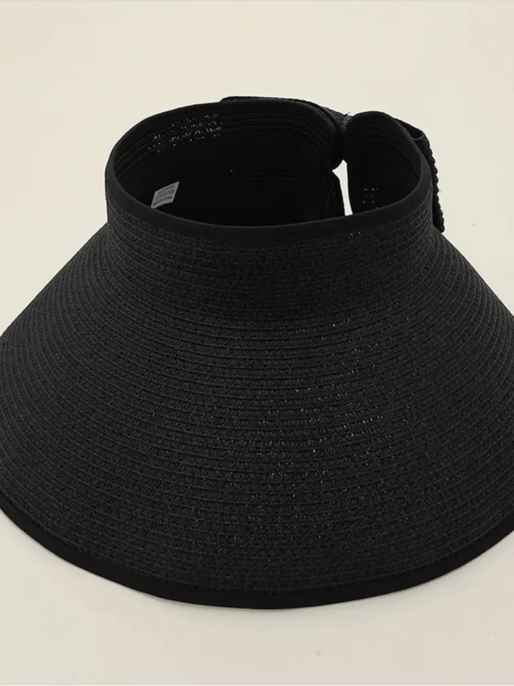 Black Women's Wide Brim Sun Visor